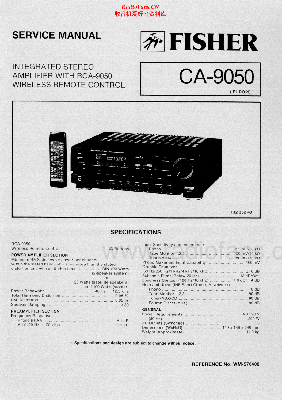 Fisher-CA9050-int-sm维修电路原理图.pdf_第1页