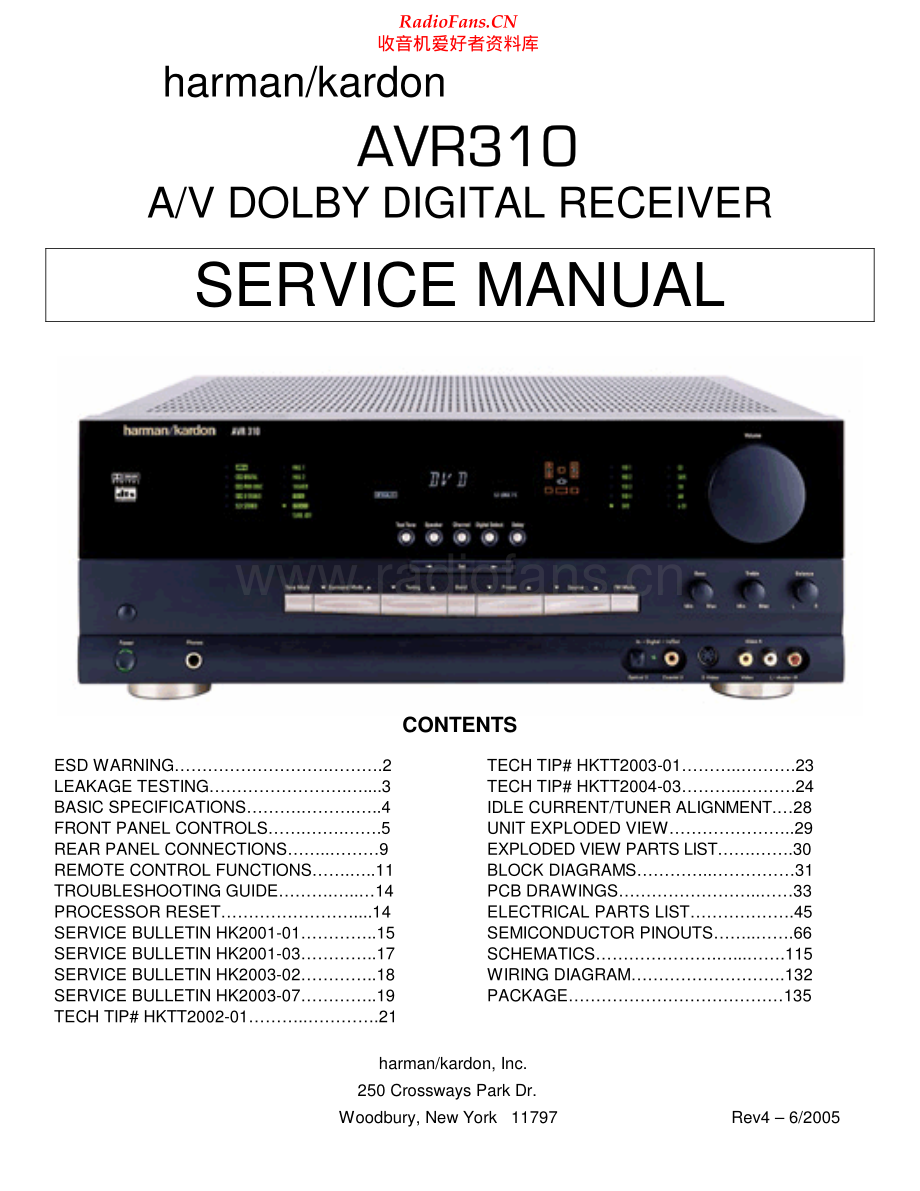 HarmanKardon-AVR310-avr-sm维修电路原理图.pdf_第1页