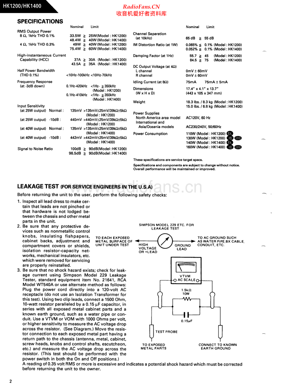 HarmanKardon-HK1200-int-sm1维修电路原理图.pdf_第2页