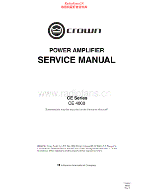 Crown-CE4000-pwr-sm维修电路原理图.pdf