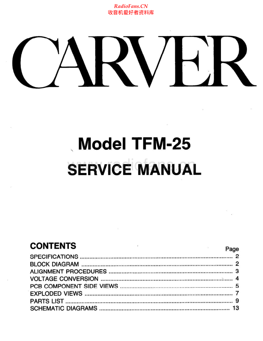 Carver-TFM25-pwr-sm维修电路原理图.pdf_第1页