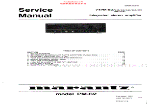 Marantz-PM62-int-sm 维修电路原理图.pdf