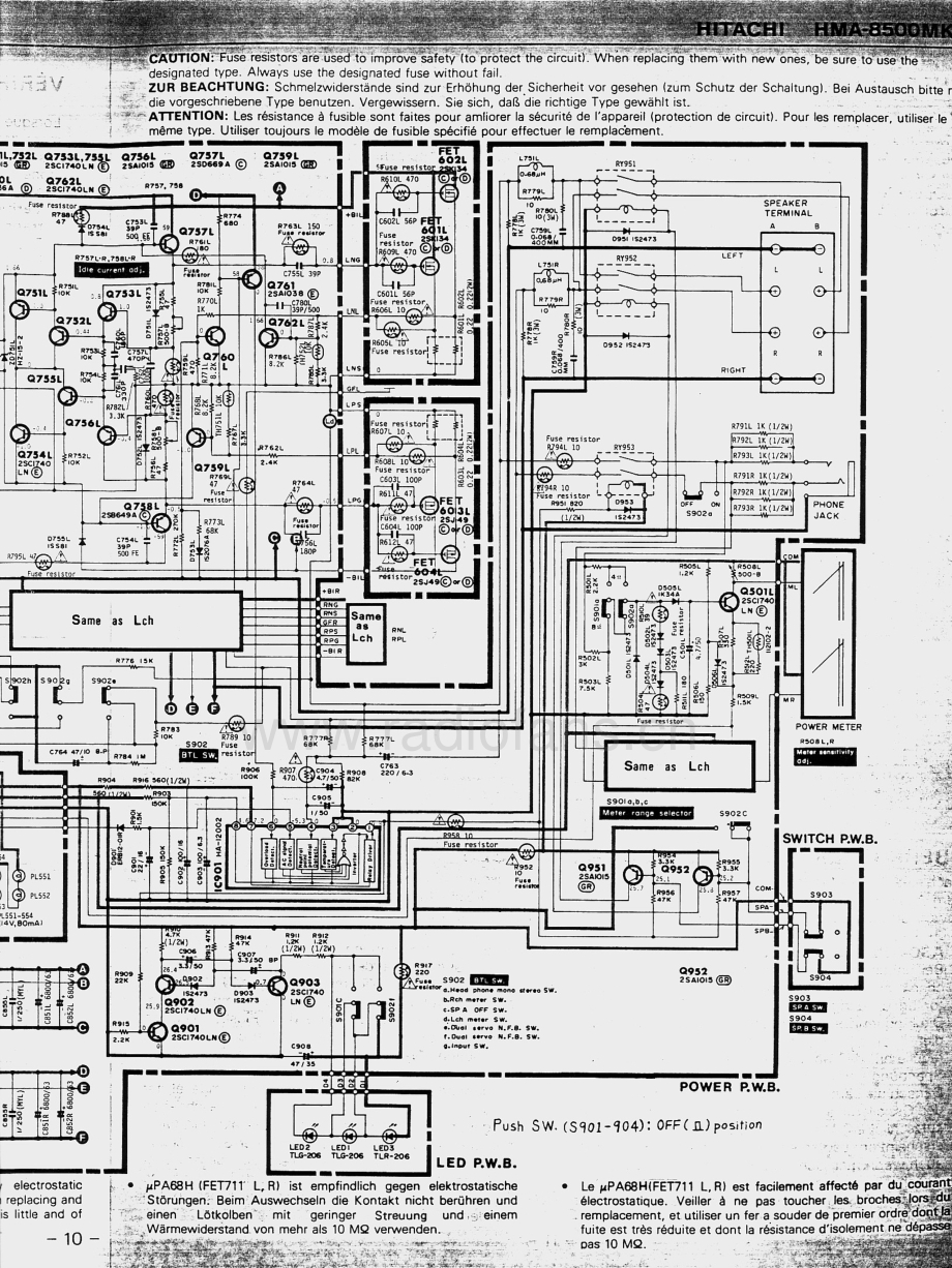 Hitachi-HMA8500_MKII-pwr-sch2 维修电路原理图.pdf_第3页