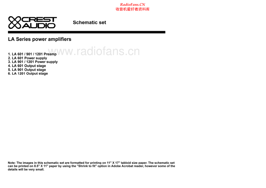 Crest-LA-series-sch维修电路原理图.pdf_第1页