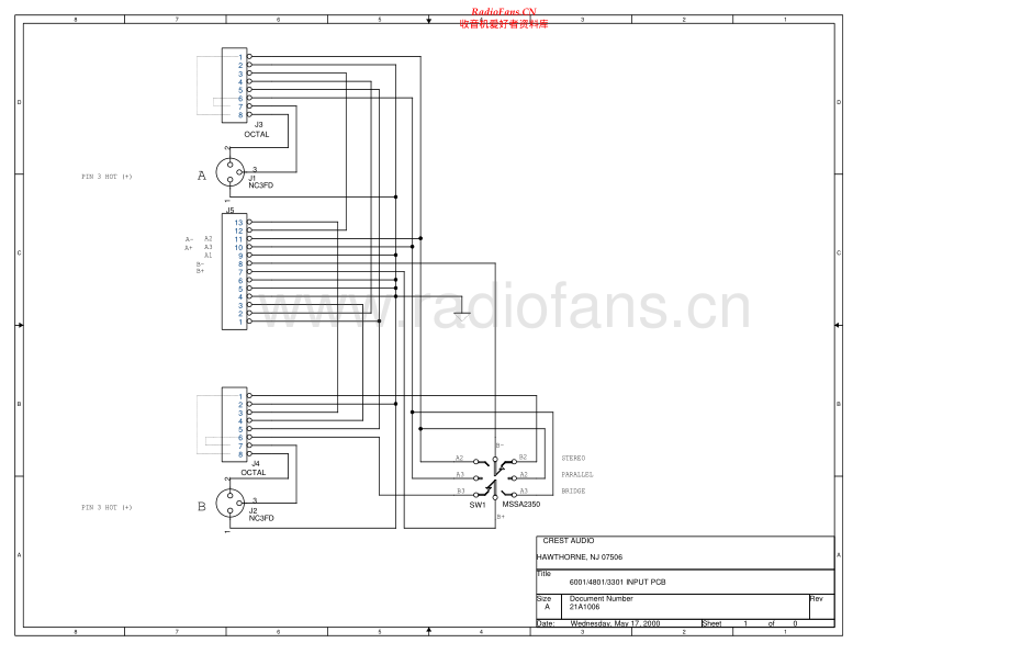 Crest-PRO6001-pwr-sch维修电路原理图.pdf_第1页