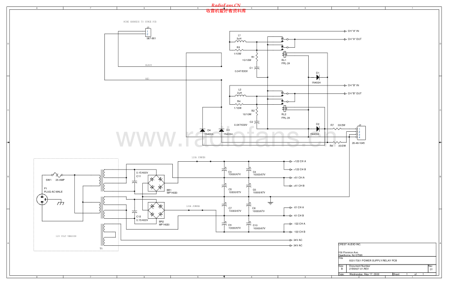 Crest-PRO6001-pwr-sch维修电路原理图.pdf_第2页