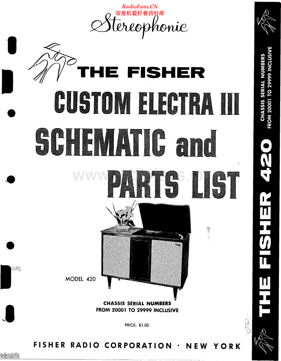 Fisher-CustomElectra420-mc-sm1维修电路原理图.pdf_第1页