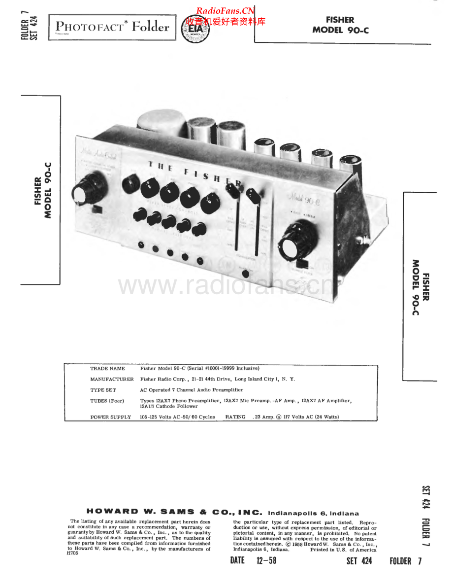 Fisher-90C-pre-sm维修电路原理图.pdf_第1页