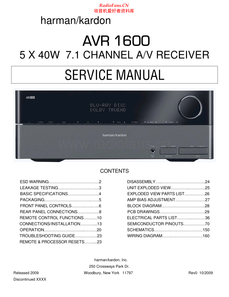 HarmanKardon-AVR1600-avr-sm维修电路原理图.pdf_第1页