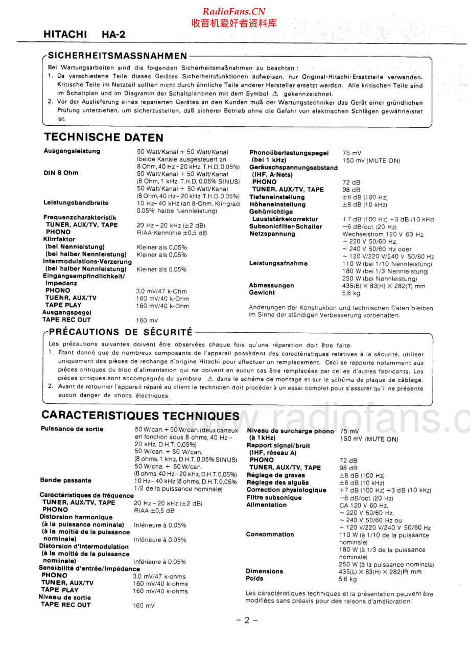 Hitachi-HA2-int-sm 维修电路原理图.pdf_第2页