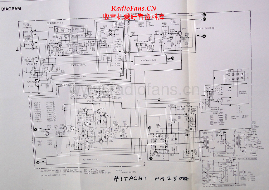 Hitachi-HA2500-int-sch 维修电路原理图.pdf_第1页