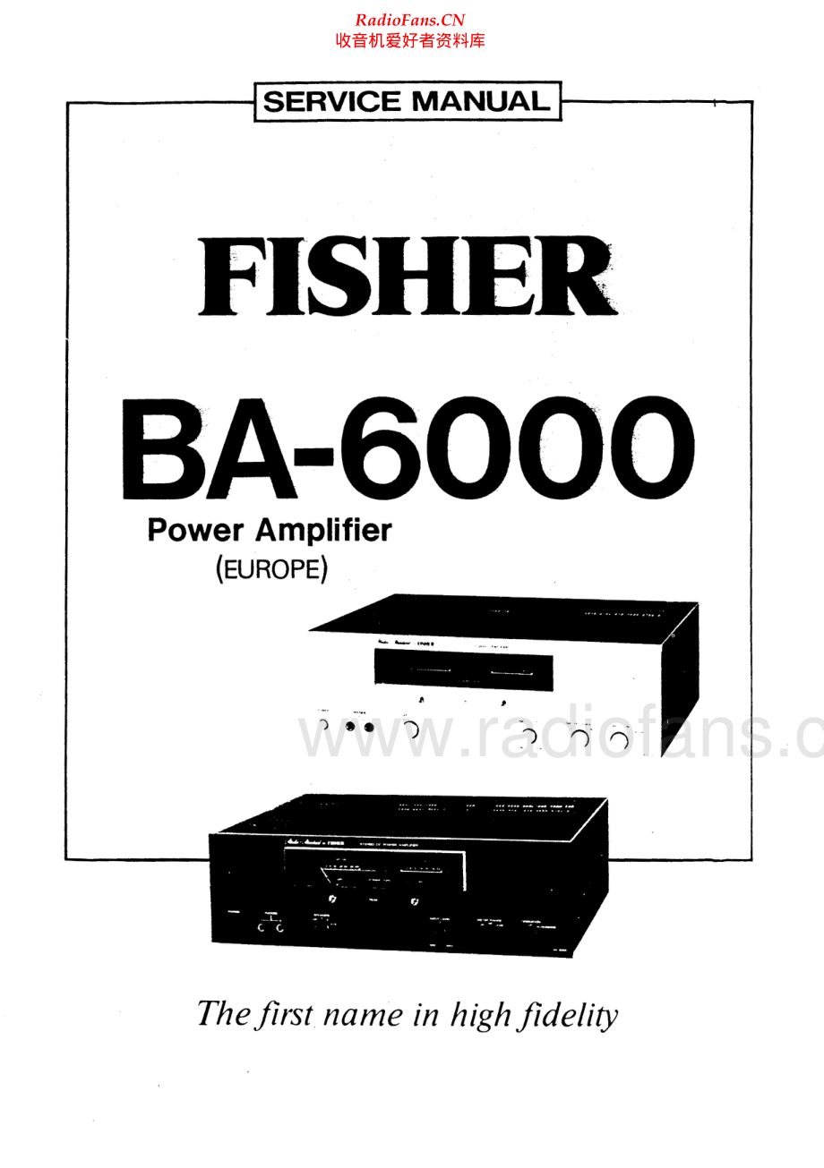 Fisher-BA6000-pwr-sm维修电路原理图.pdf_第1页