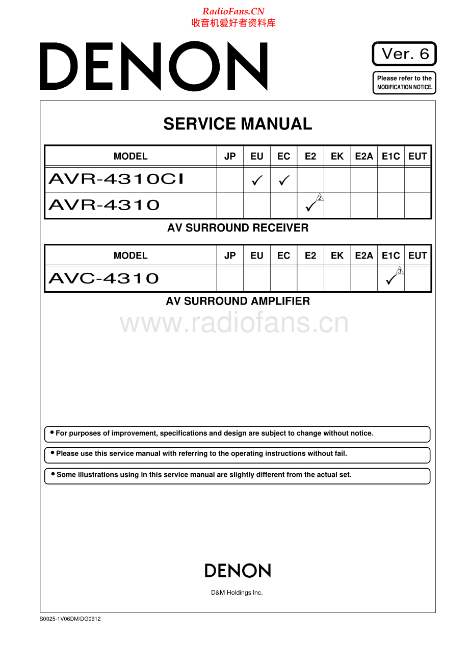 Denon-AVR4310-avr-sm维修电路原理图.pdf_第1页