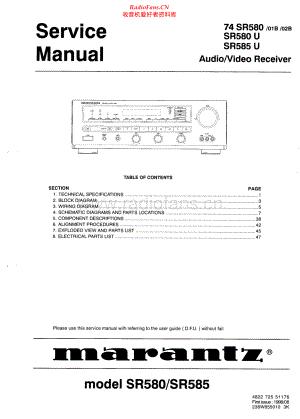 Marantz-SR580-avr-sm 维修电路原理图.pdf