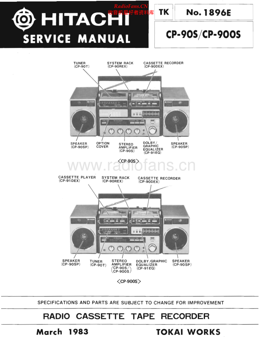 Hitachi-CP900S-mc-sm 维修电路原理图.pdf_第1页