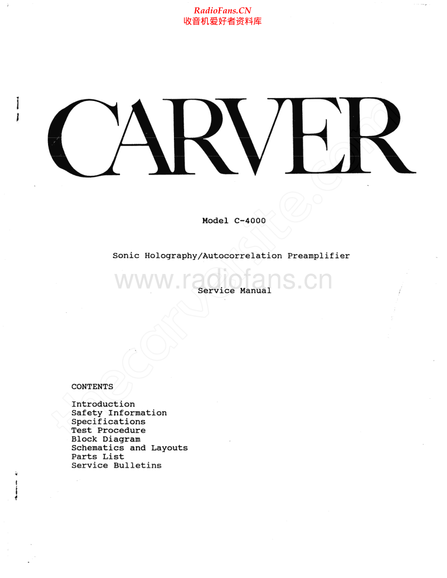 Carver-C4000-pre-sm维修电路原理图.pdf_第2页