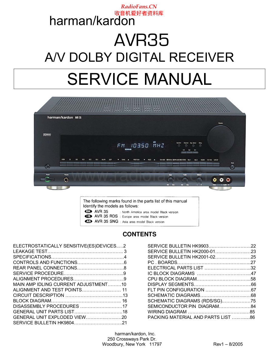 HarmanKardon-AVR35-avr-sm1维修电路原理图.pdf_第1页