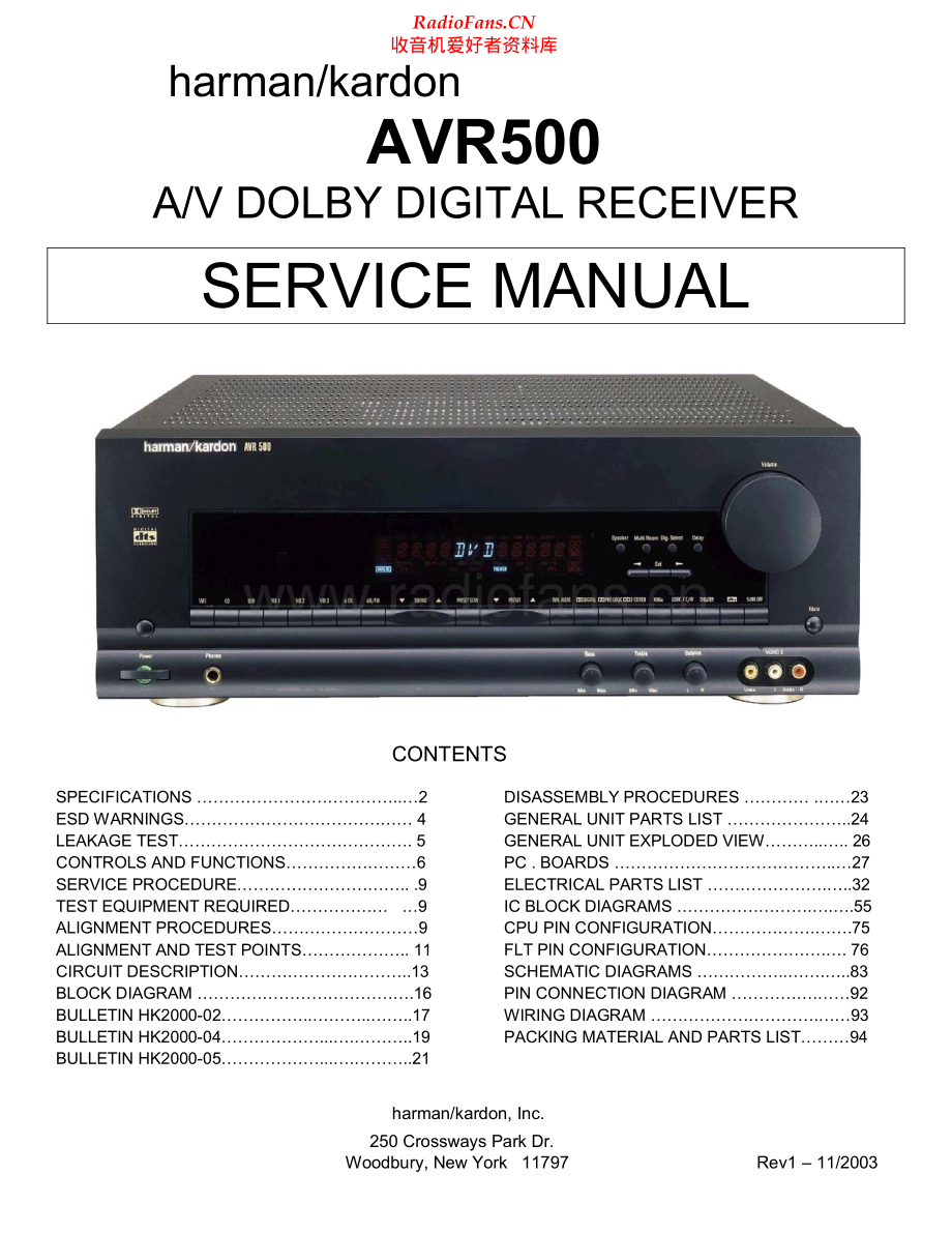 HarmanKardon-AVR500-avr-sm维修电路原理图.pdf_第1页