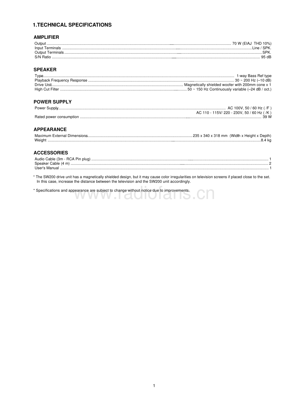 Marantz-SW200-sub-sm 维修电路原理图.pdf_第3页