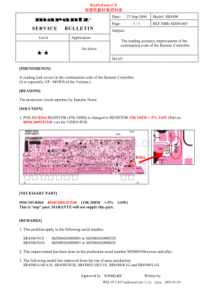 Marantz-SR4500-avr-sb2 维修电路原理图.pdf