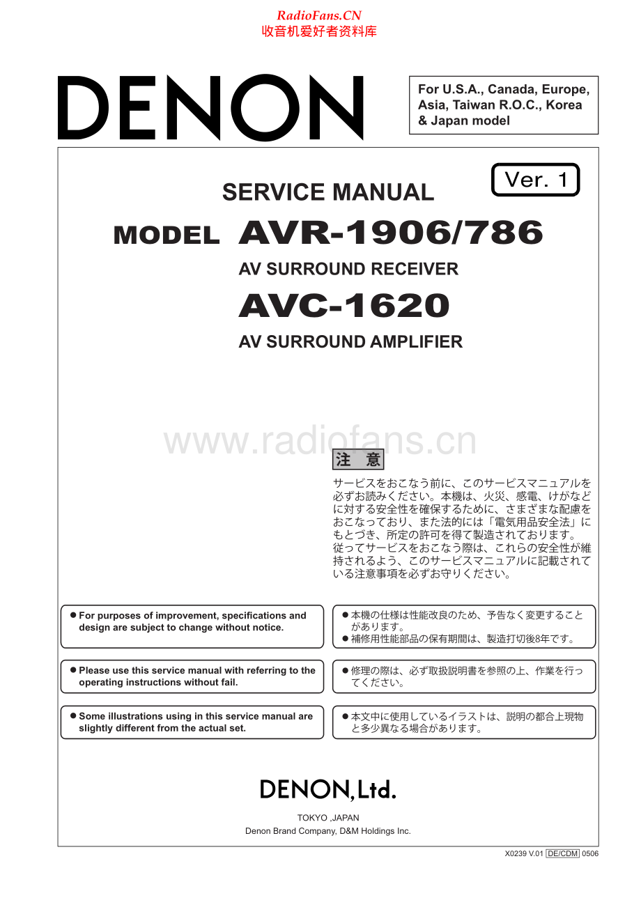 Denon-AVC1320-avr-sm维修电路原理图.pdf_第1页