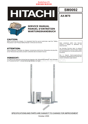 Hitachi-AXM79-hts-sm 维修电路原理图.pdf