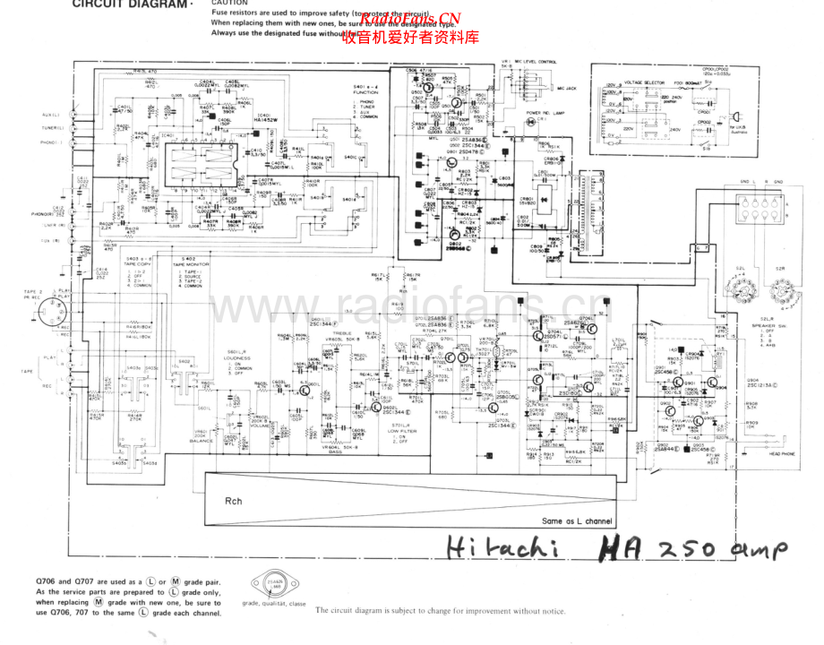 Hitachi-HA250-int-sch 维修电路原理图.pdf_第1页