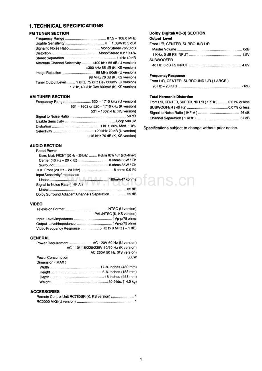 Marantz-SR780-avr-sm 维修电路原理图.pdf_第3页