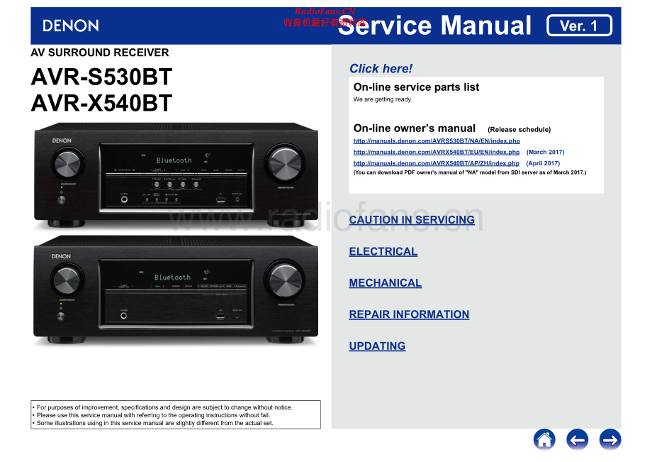 Denon-AVRS530BT-avr-sm维修电路原理图.pdf_第1页