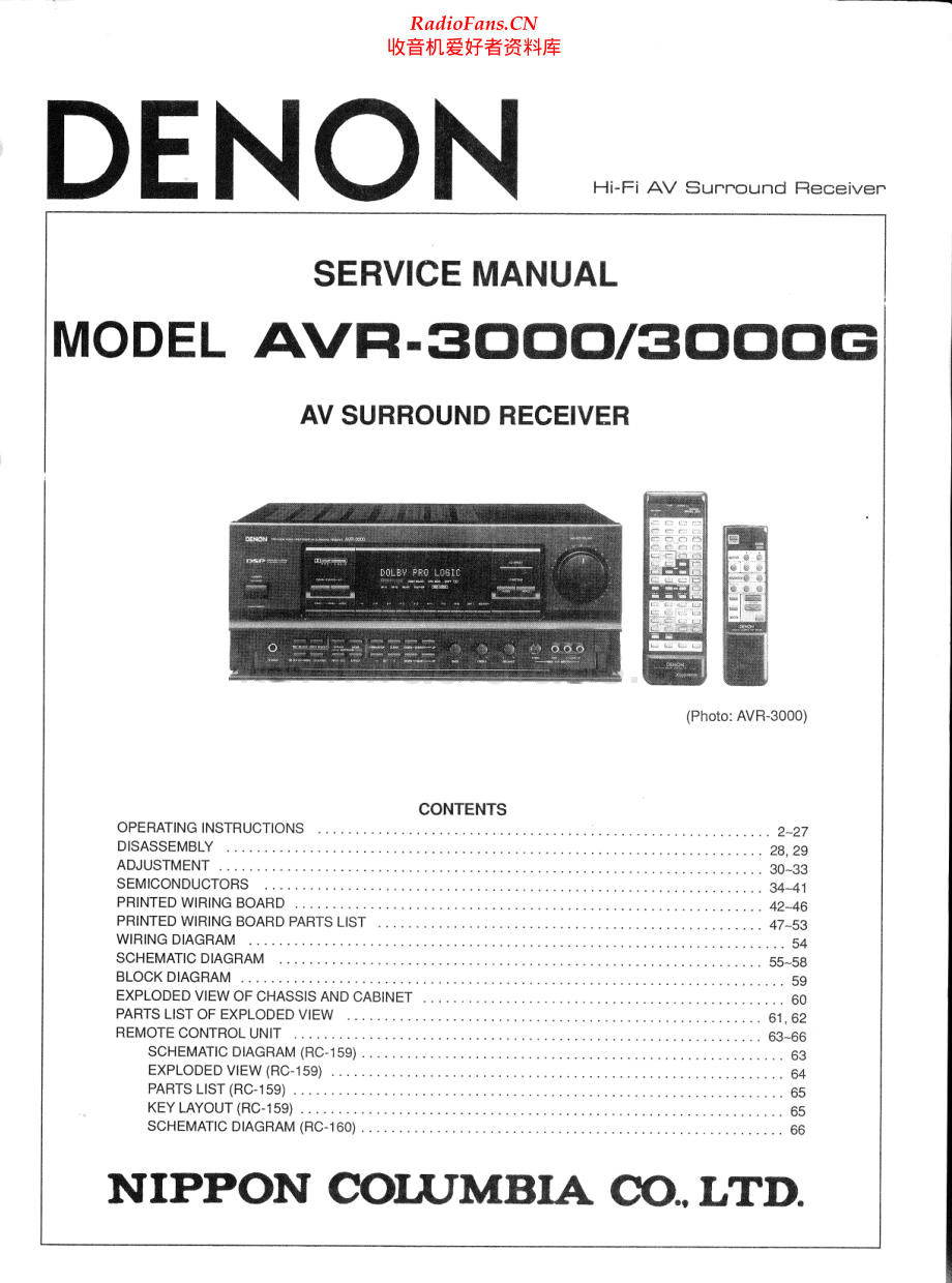 Denon-AVR3000G-avr-sm维修电路原理图.pdf_第1页