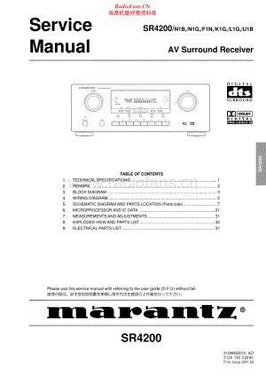 Marantz-SR4200-avr-sm 维修电路原理图.pdf