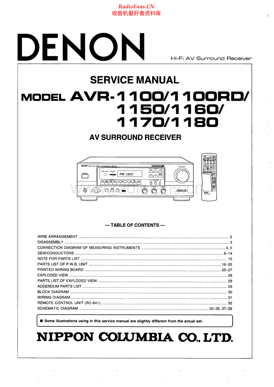 Denon-AVR1100RD-avr-sm维修电路原理图.pdf_第1页