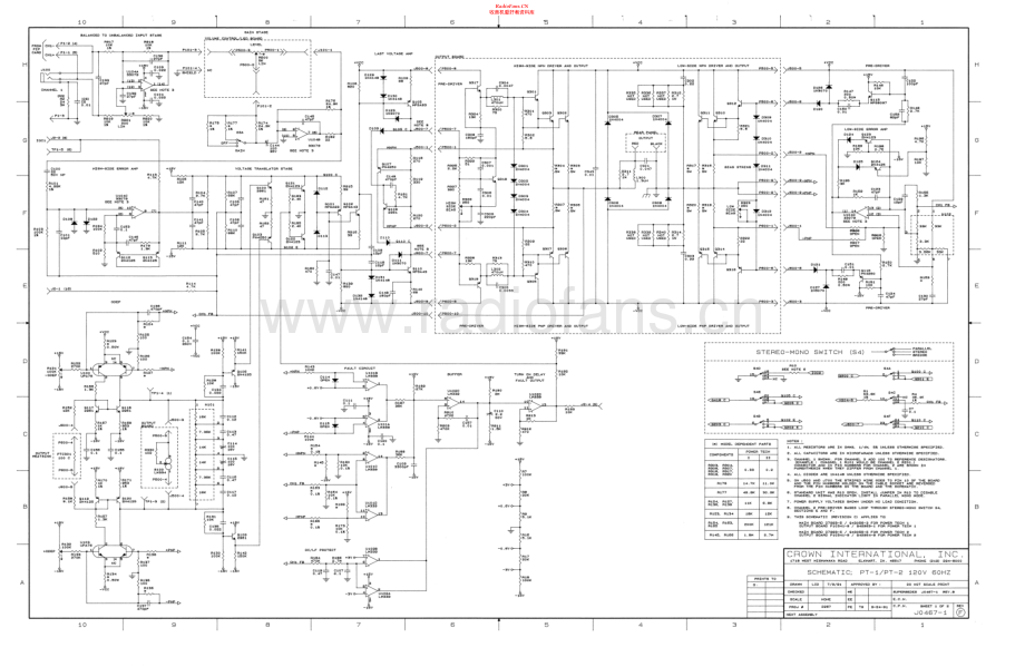 Crown-PT1-pwr-sch维修电路原理图.pdf_第1页