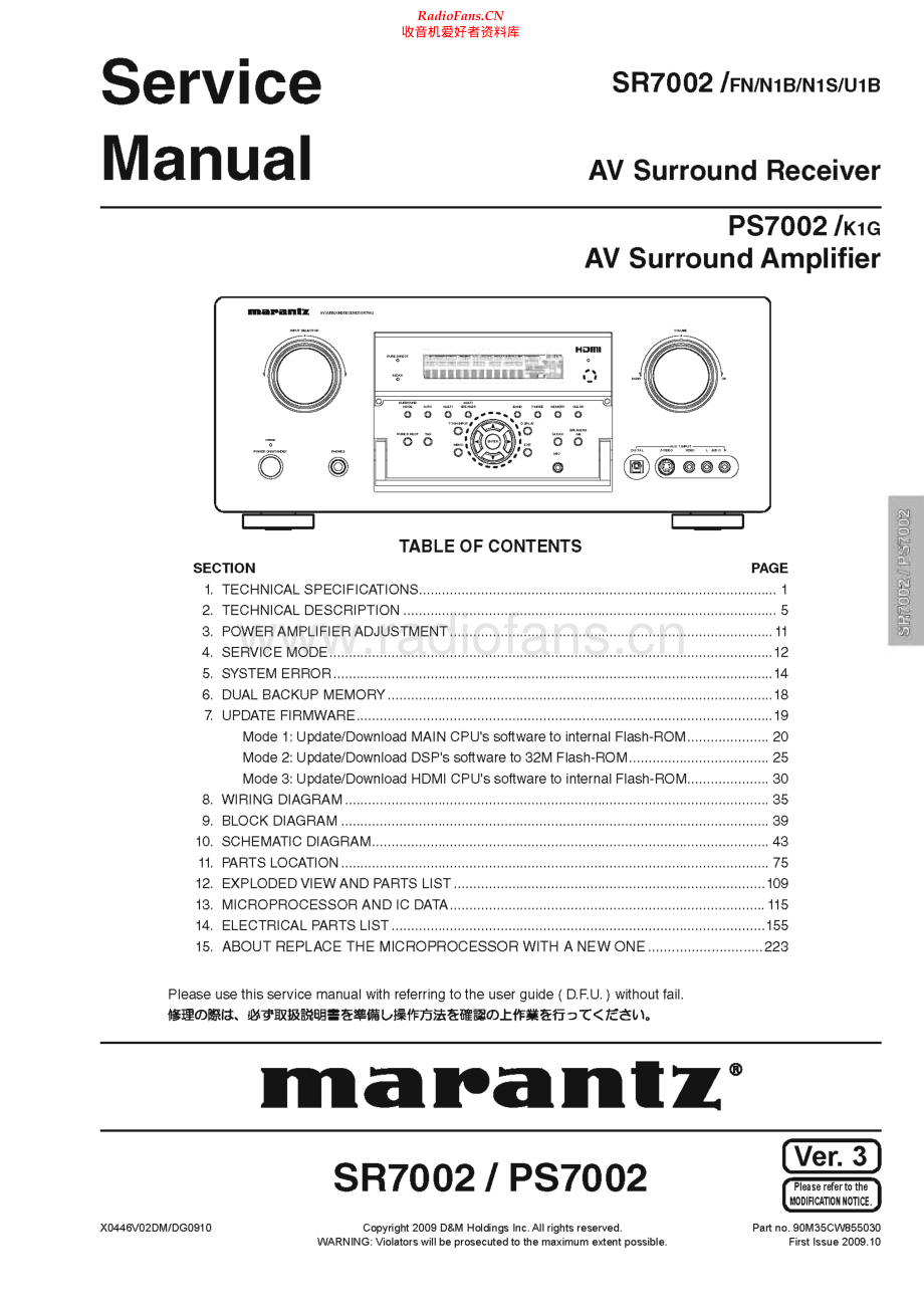 Marantz-SR7002-avr-sm 维修电路原理图.pdf_第1页