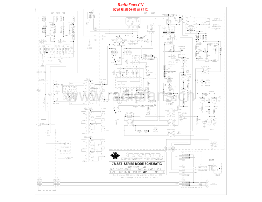 Bryston-7B-SST-pwr-sch维修电路原理图.pdf_第2页