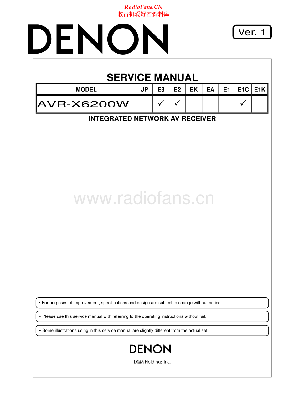 Denon-AVRX6200W-avr-sm维修电路原理图.pdf_第1页