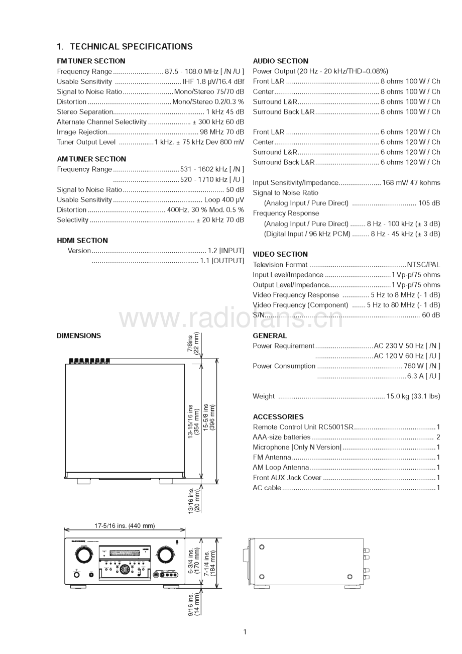 Marantz-SR6001-avr-sm 维修电路原理图.pdf_第3页