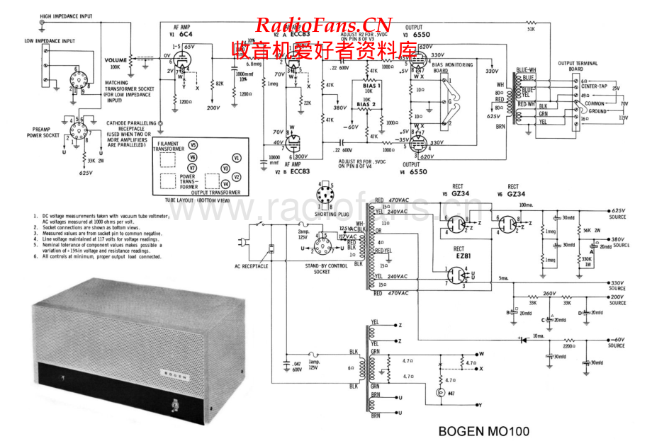 Bogen-MO100-pwr-sch维修电路原理图.pdf_第1页