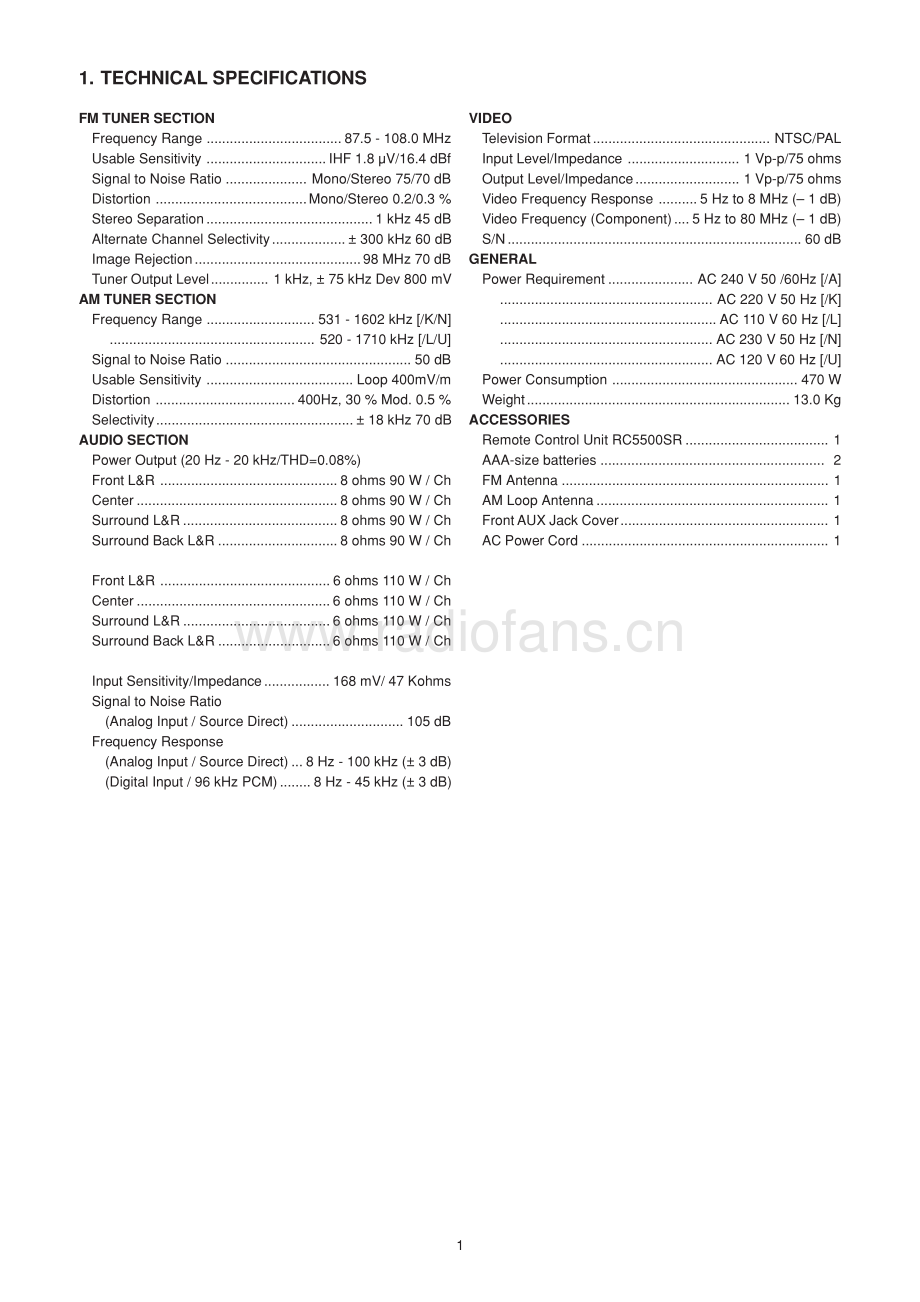 Marantz-SR5500-avr-sm 维修电路原理图.pdf_第3页