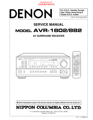 Denon-AVR1802-avr-sm维修电路原理图.pdf