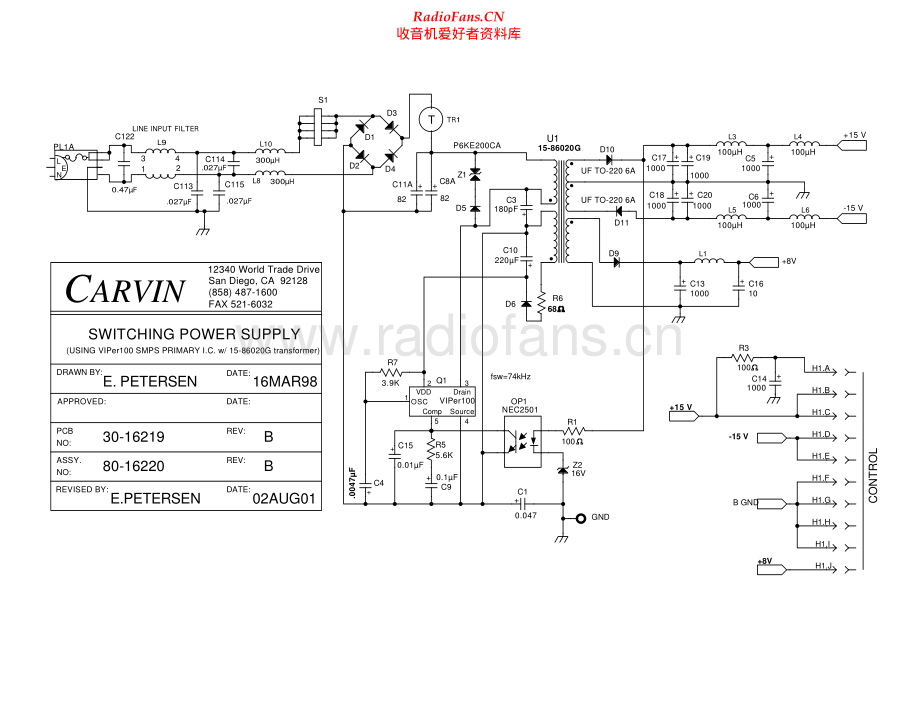 Carvin-C1644-pre-sch3维修电路原理图.pdf_第1页