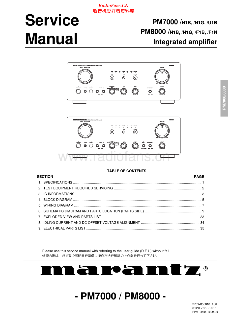 Marantz-PM8000-int-sm 维修电路原理图.pdf_第1页