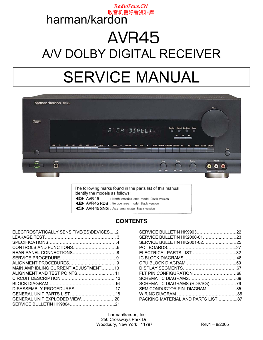 HarmanKardon-AVR45-avr-sm维修电路原理图.pdf_第1页