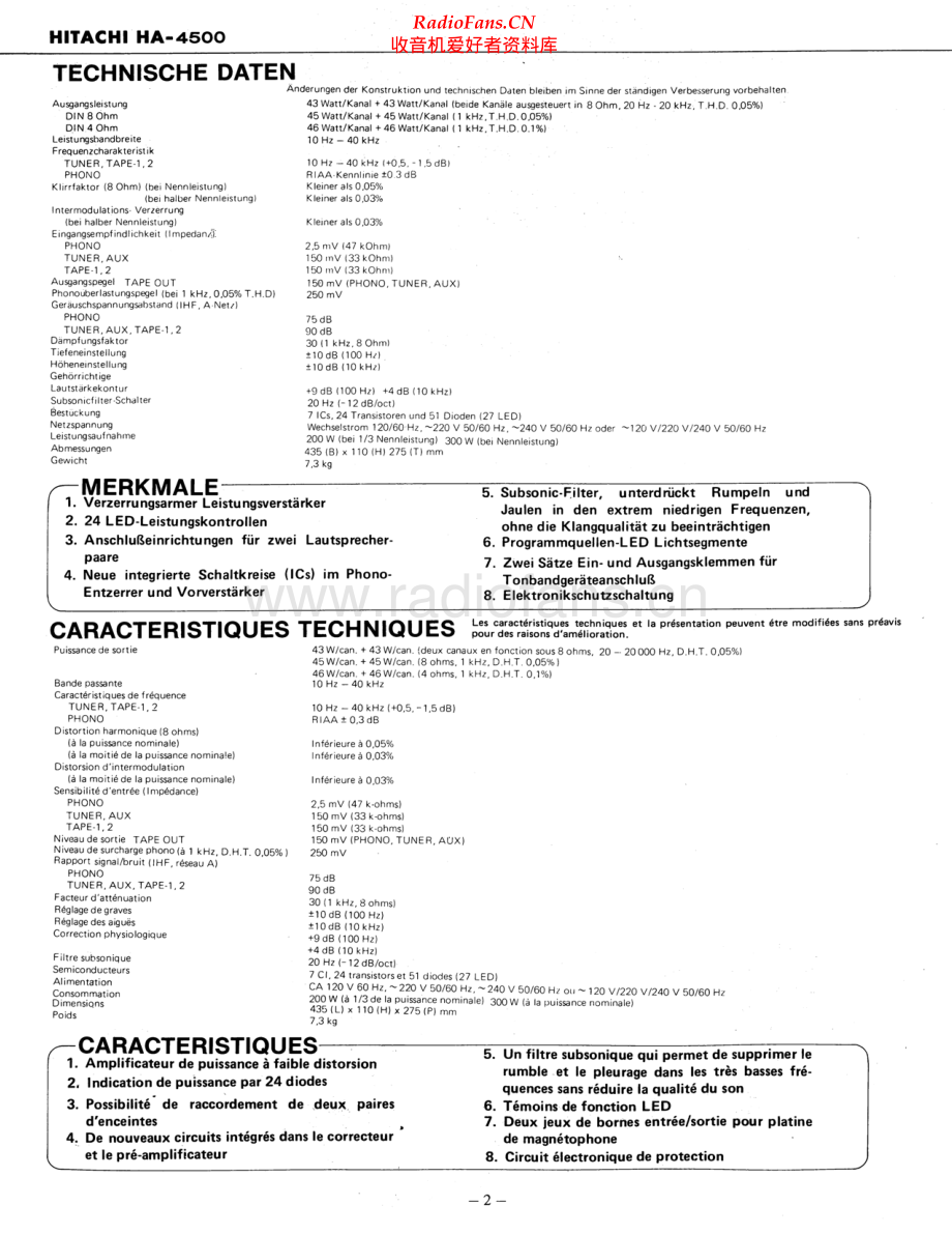 Hitachi-HA4500-int-sm 维修电路原理图.pdf_第2页