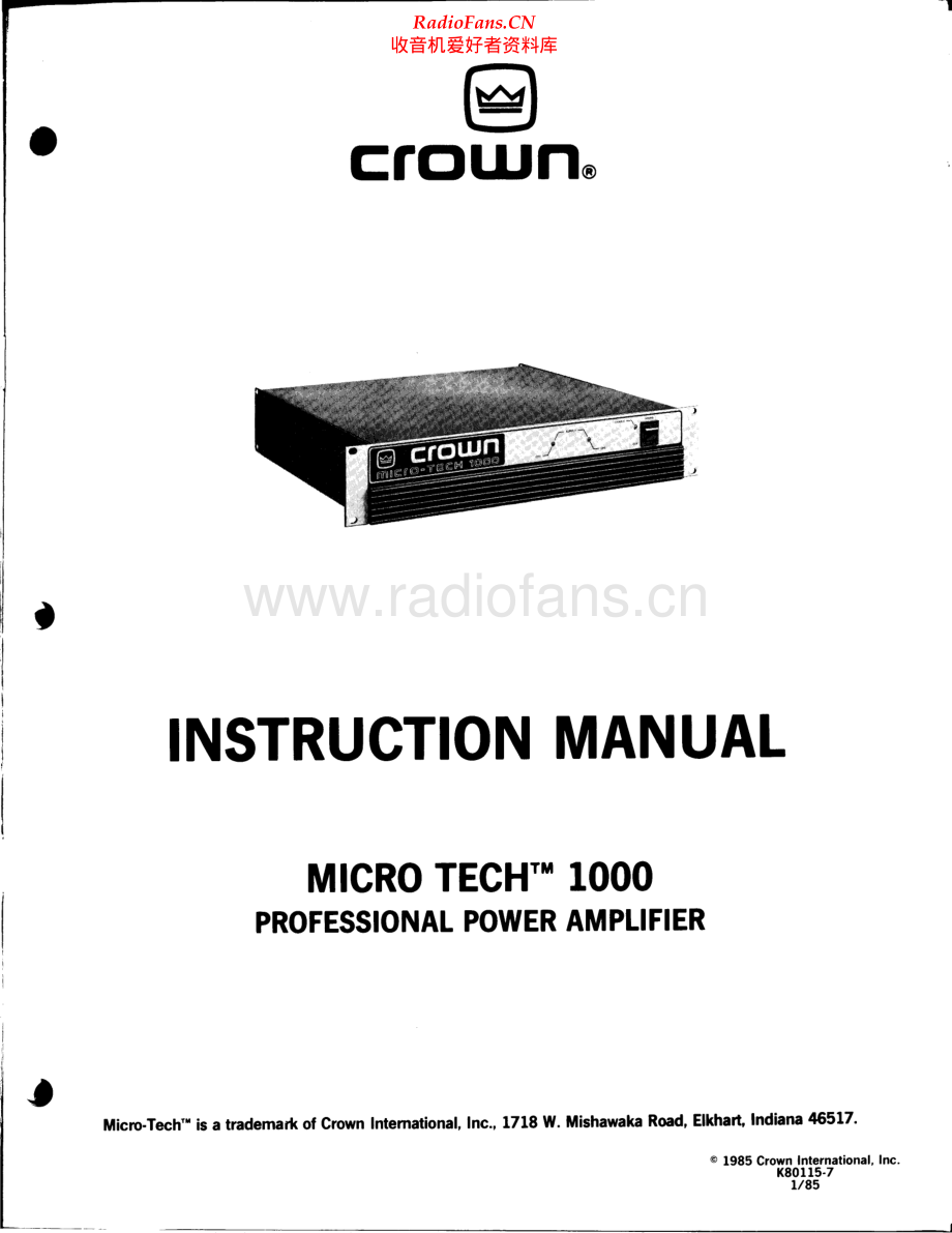 Crown-MicroTech1000-pwr-sm维修电路原理图.pdf_第2页