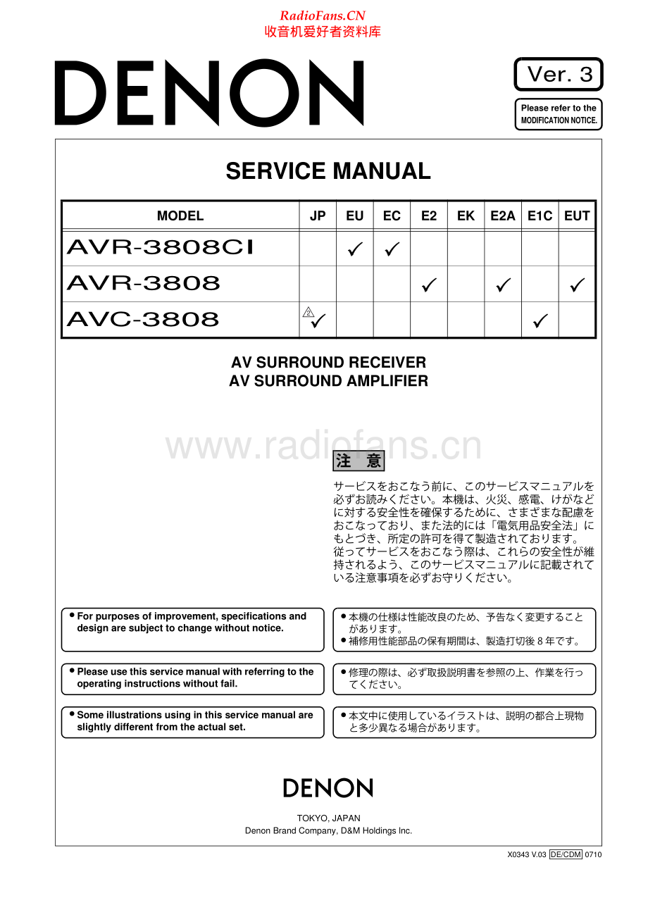 Denon-AVC3808-avr-sm维修电路原理图.pdf_第1页