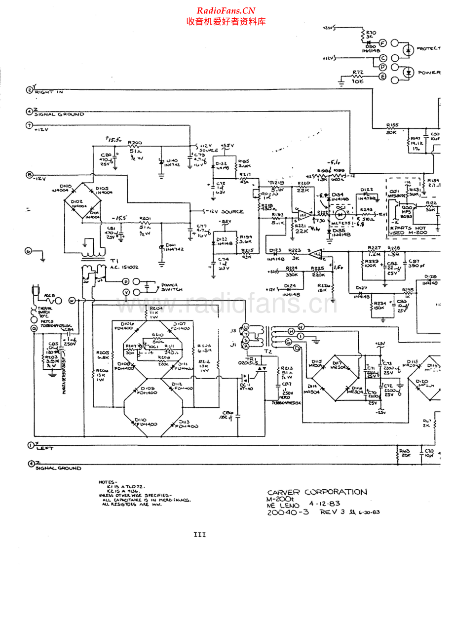 Carver-M200T-pwr-sch维修电路原理图.pdf_第2页