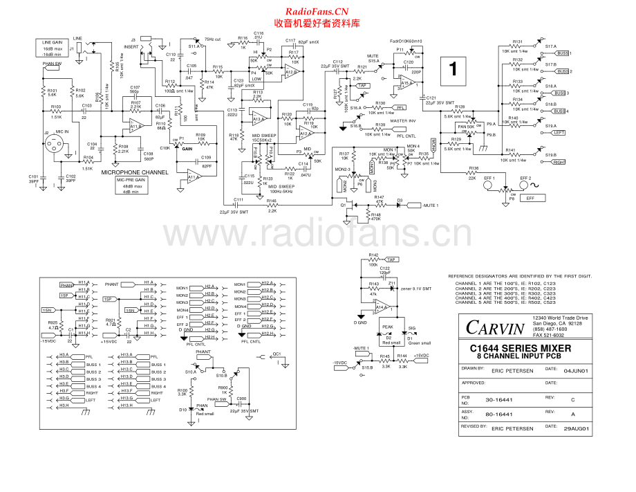 Carvin-C1644-pre-sch2维修电路原理图.pdf_第1页