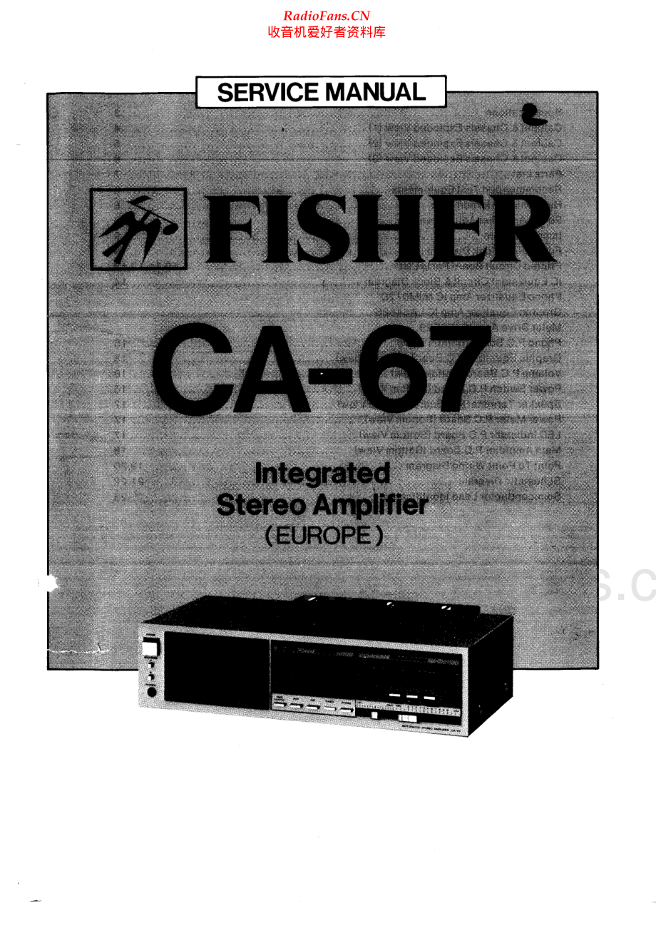 Fisher-CA67-int-sm维修电路原理图.pdf_第1页