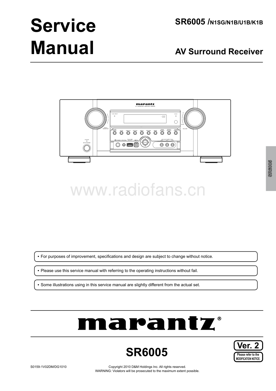 Marantz-SR6005-avr-sm 维修电路原理图.pdf_第1页